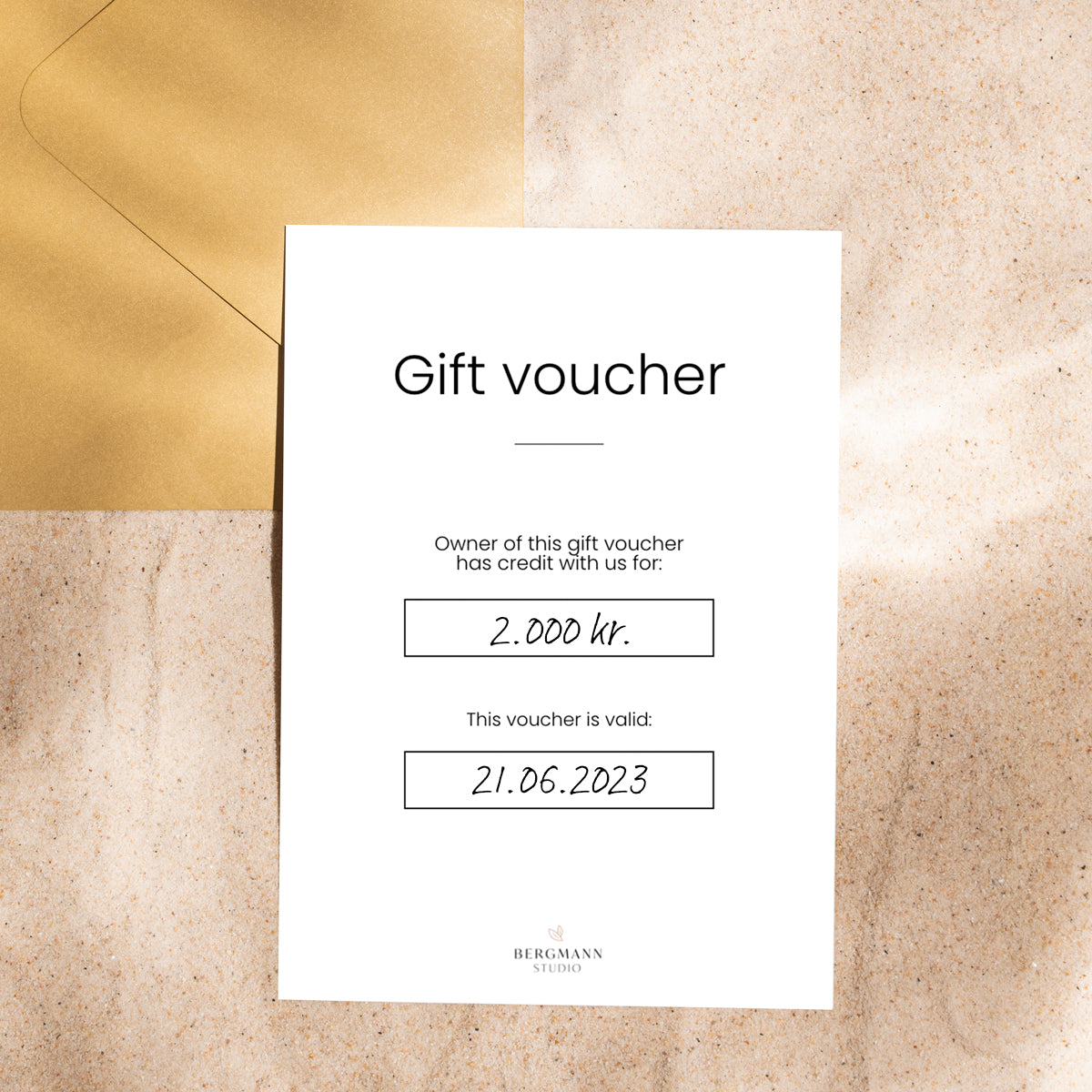 Gift Voucher Template - Bergmann Studio