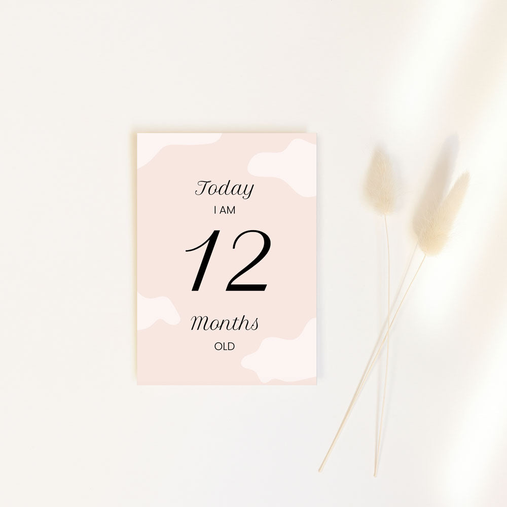Baby month cards ∙ Clouds (Digital) - Bergmann Studio